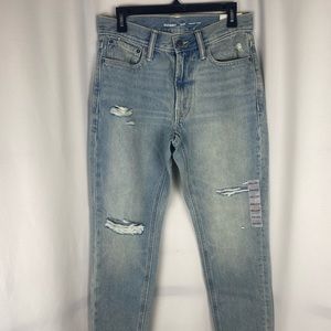 Old Navy Straight Taper Light Wash Denim Jean 30x30